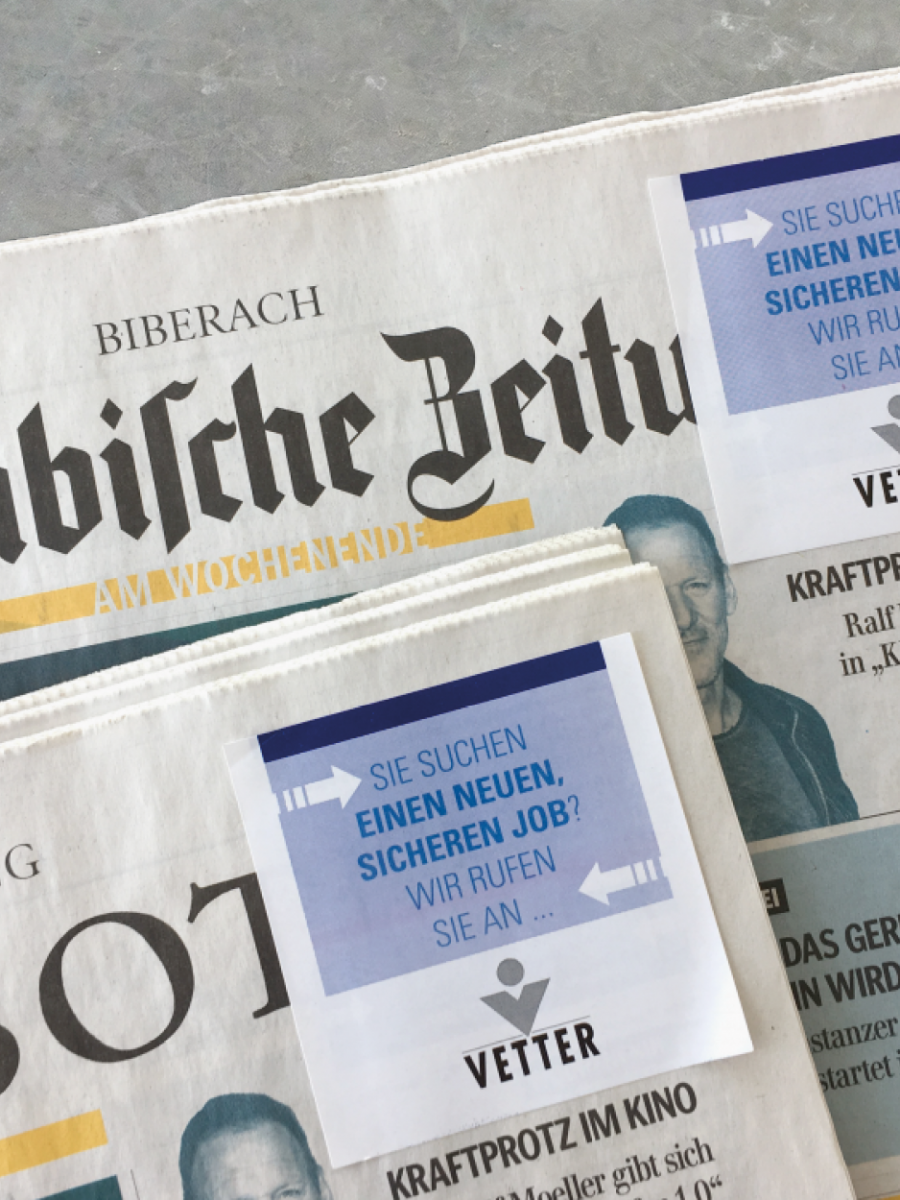 Schwäbische Zeitung Memostick Recruiting Kampagne